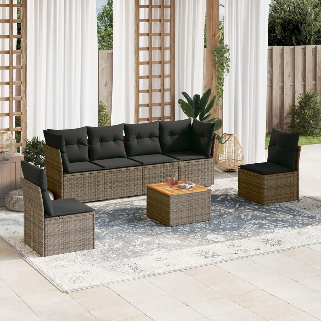 VidaXL Garten sofagarnitur poly-rattan