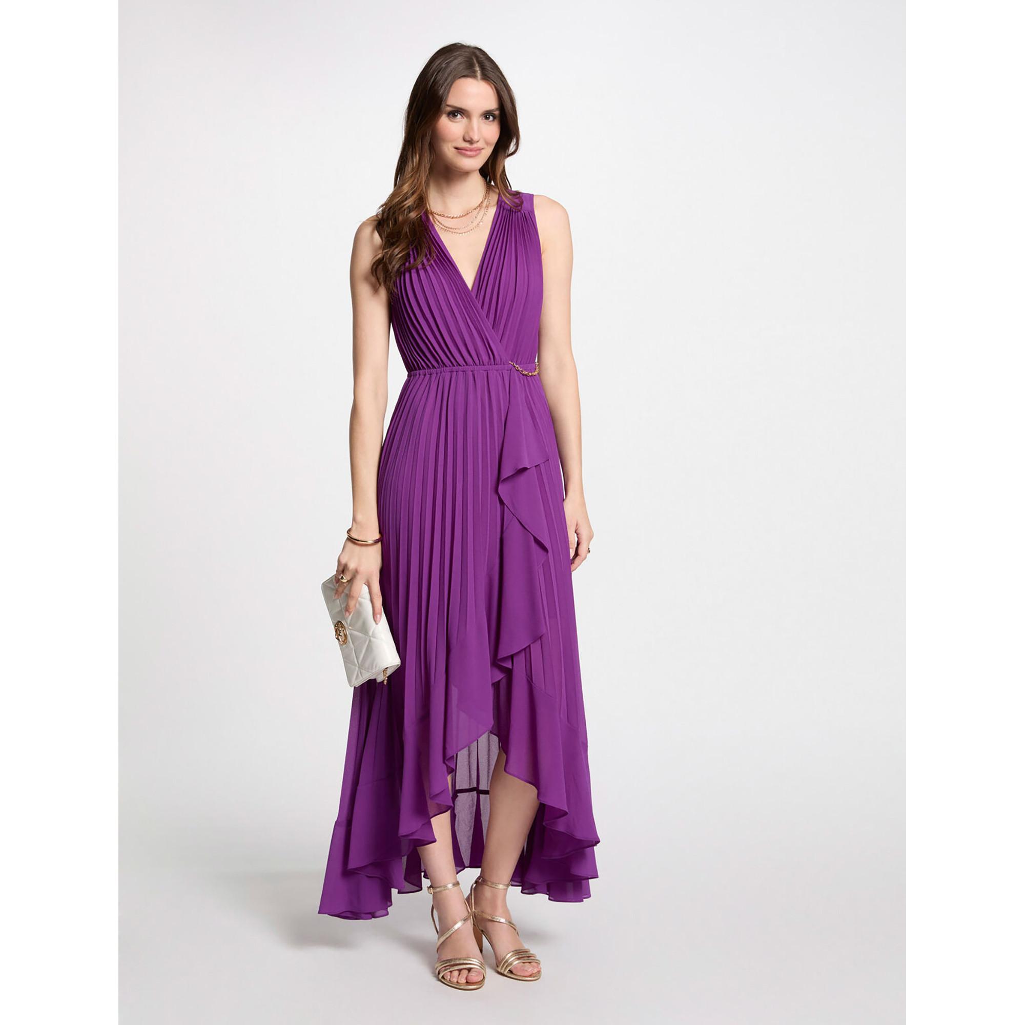 MORGAN Plissiertes Maxikleid