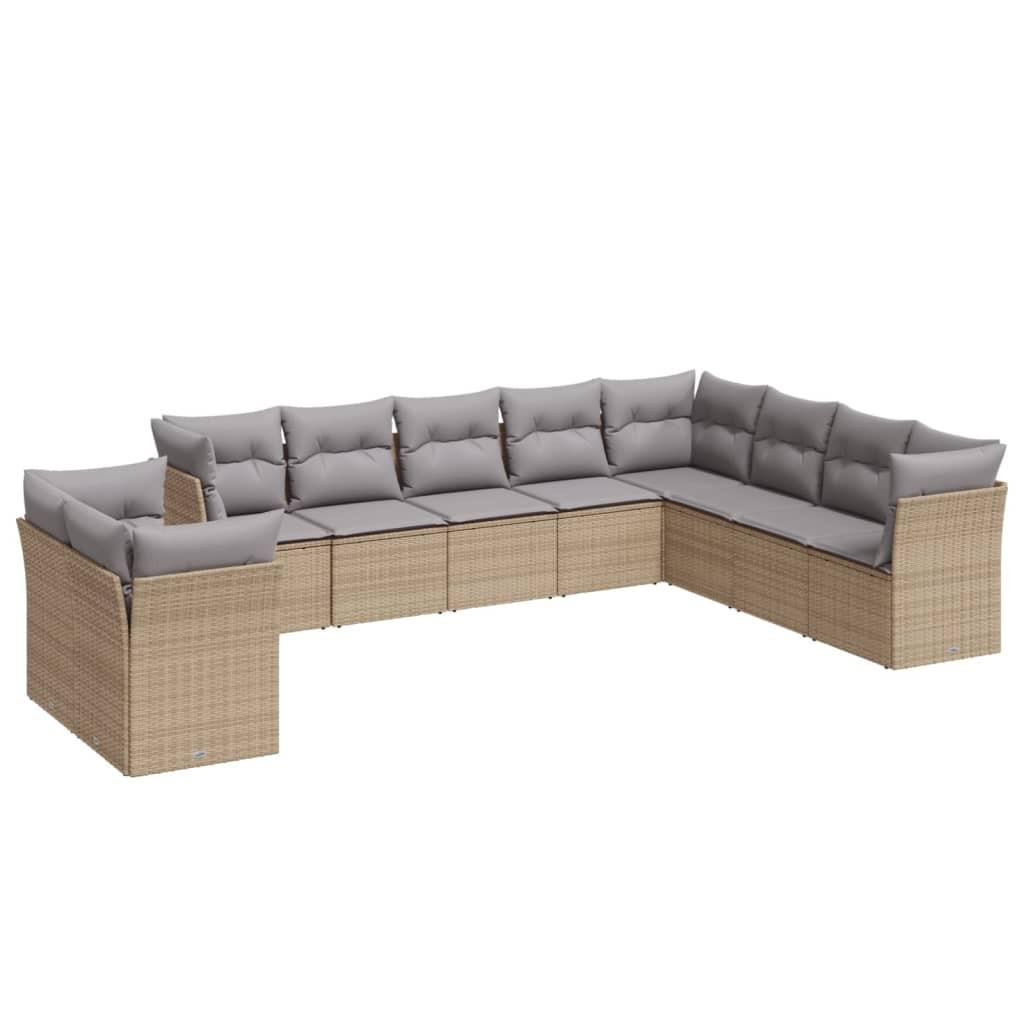 VidaXL Garten sofagarnitur poly-rattan
