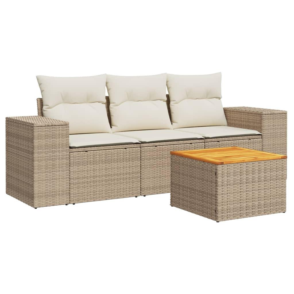 VidaXL Garten sofagarnitur poly-rattan