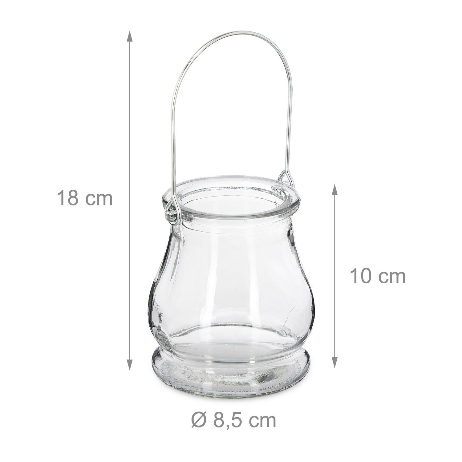 B2X Laterne transparent 12er Set