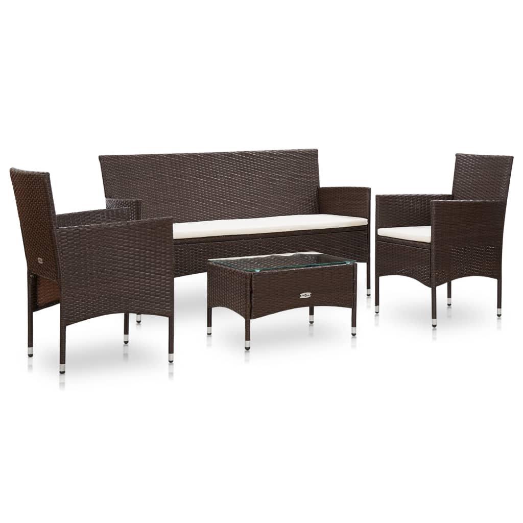 VidaXL Gartensofa poly-rattan