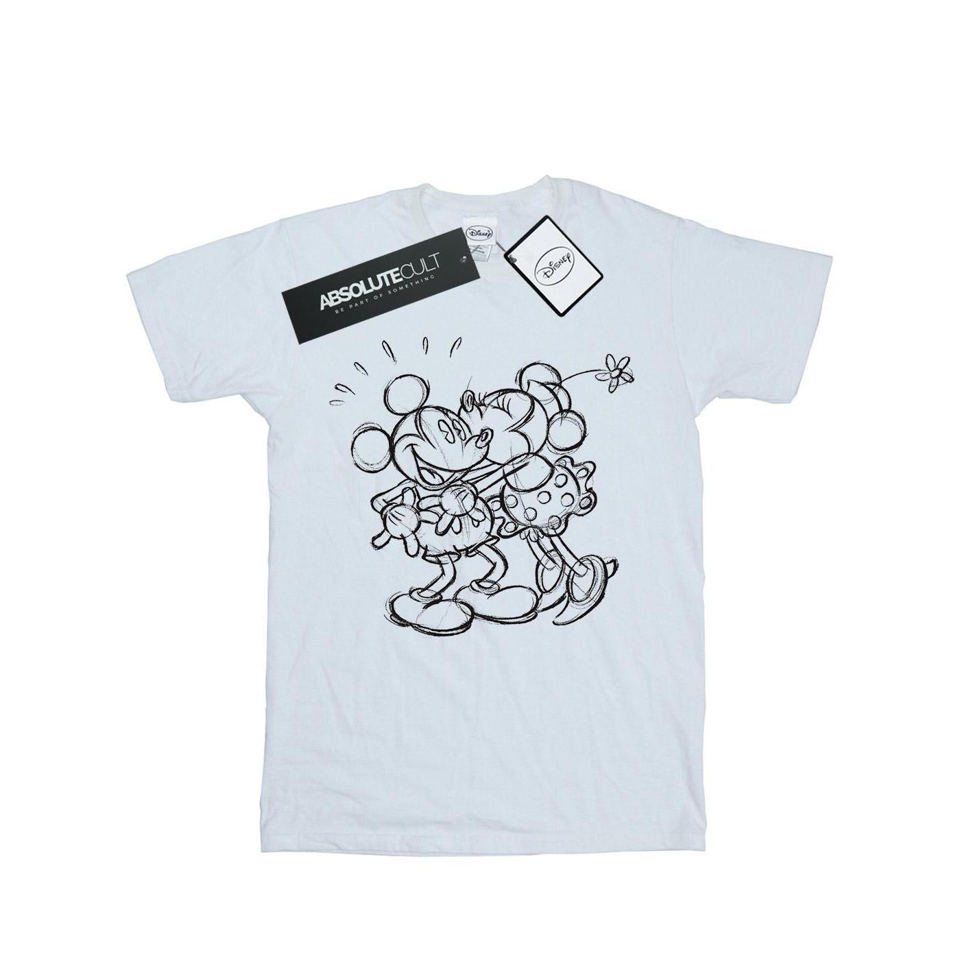 Disney Mickey und Minnie Sketch T-Shirt