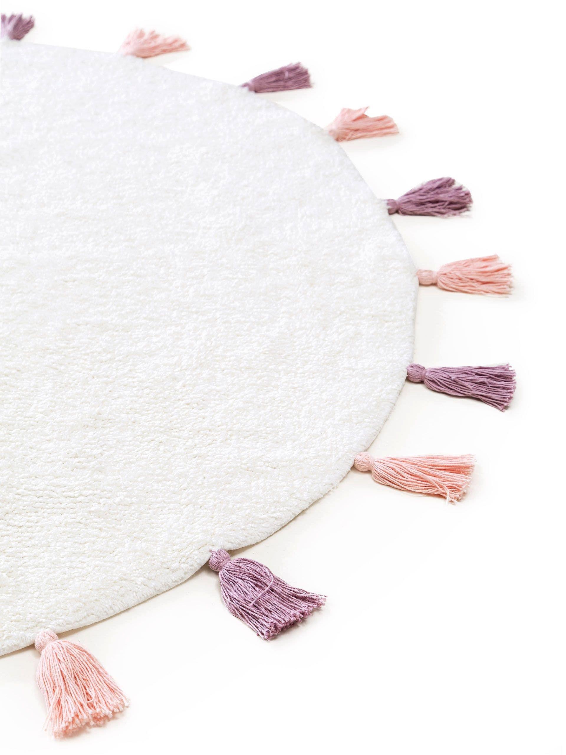 Benuta Waschbarer Kinderteppich Malu Rosa