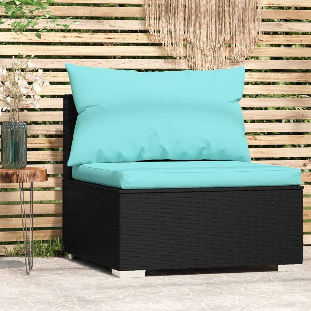 VidaXL Garten-mittelsofa poly-rattan