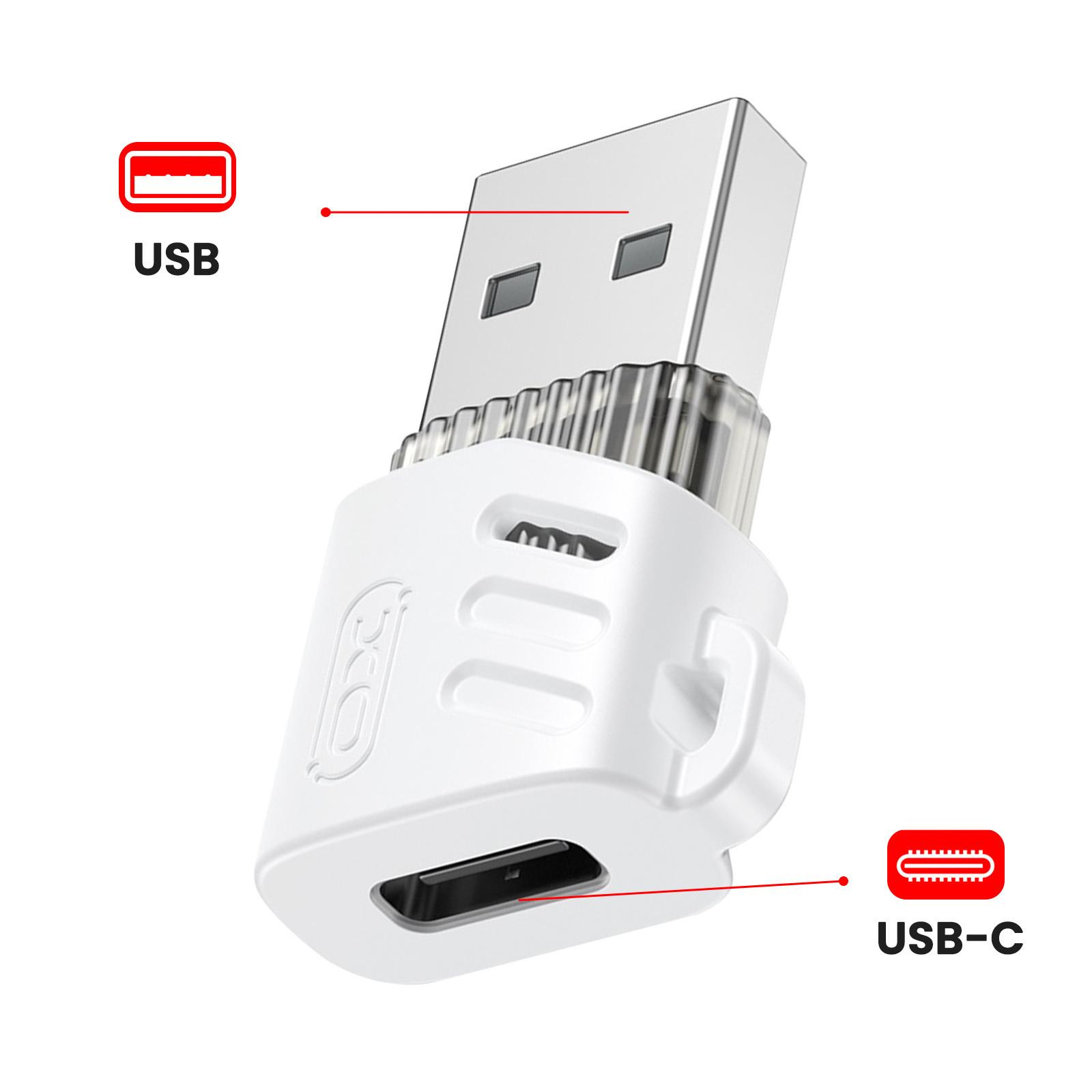 Avizar USB-C / USB Adapter XO Weiß