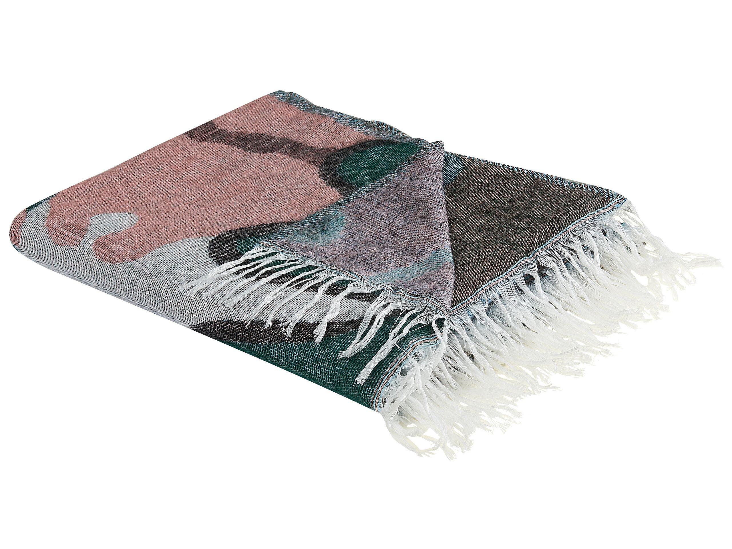 Beliani Kuscheldecke aus Acryl Boho SOMANI