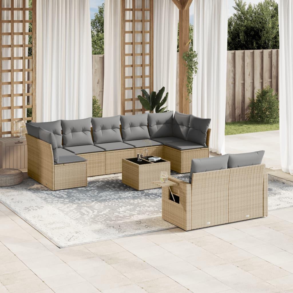 VidaXL Garten sofagarnitur poly-rattan