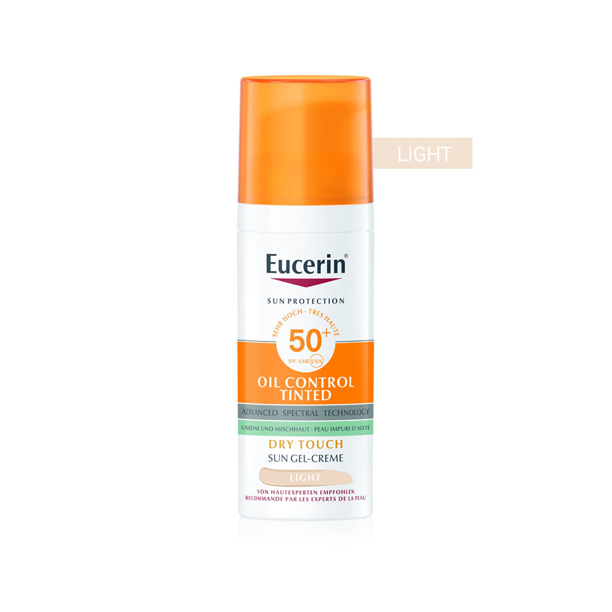 Eucerin Sun Face Oil Control Gel-Creme Tinted hell LSF 50+