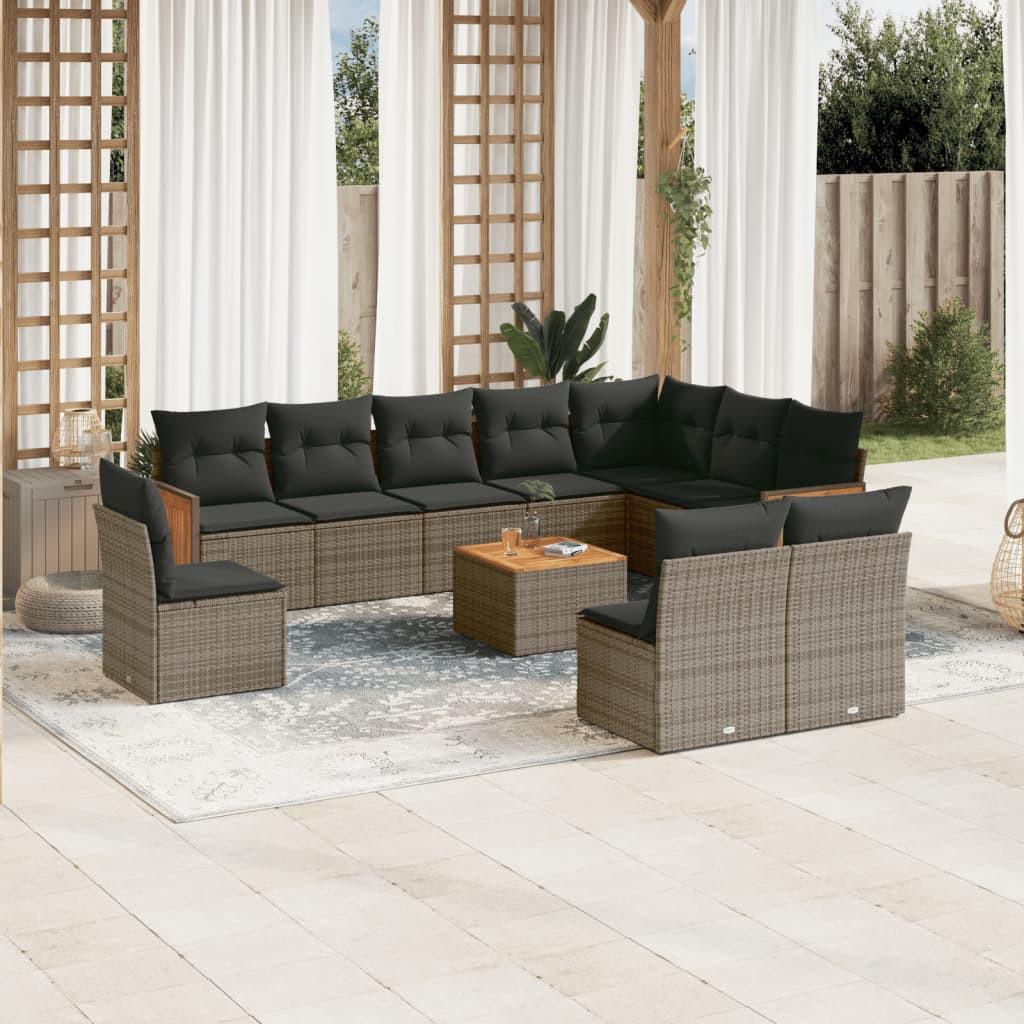 VidaXL Garten sofagarnitur poly-rattan