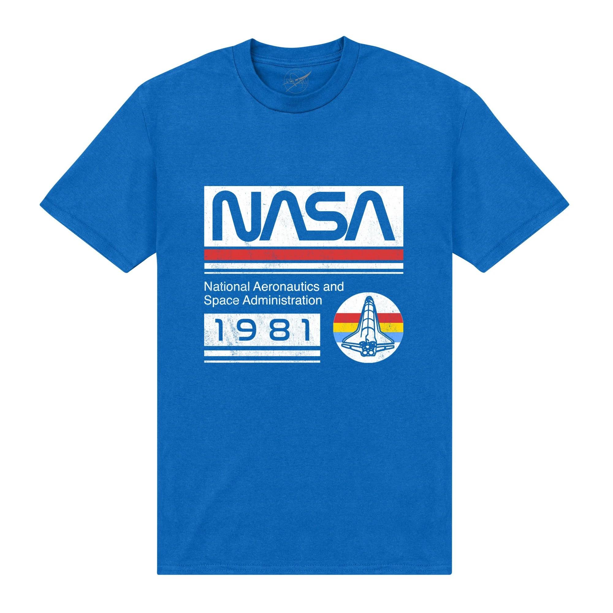 Nasa 1981 Grafikdruck T-Shirt