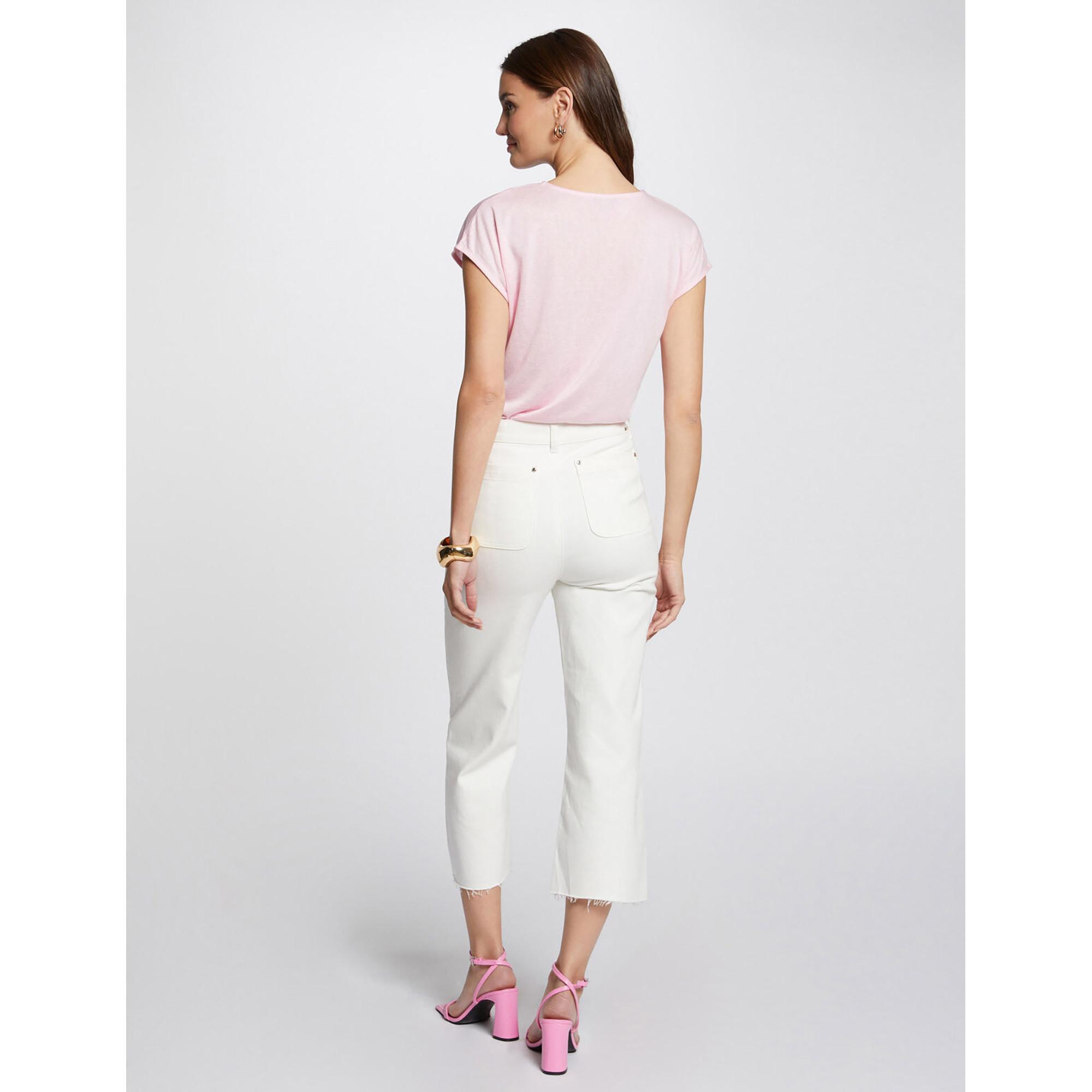 MORGAN V-Ausschnitt Kurzarm T-Shirt