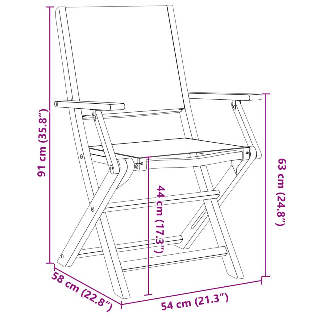 VidaXL Bistro set akazienholz