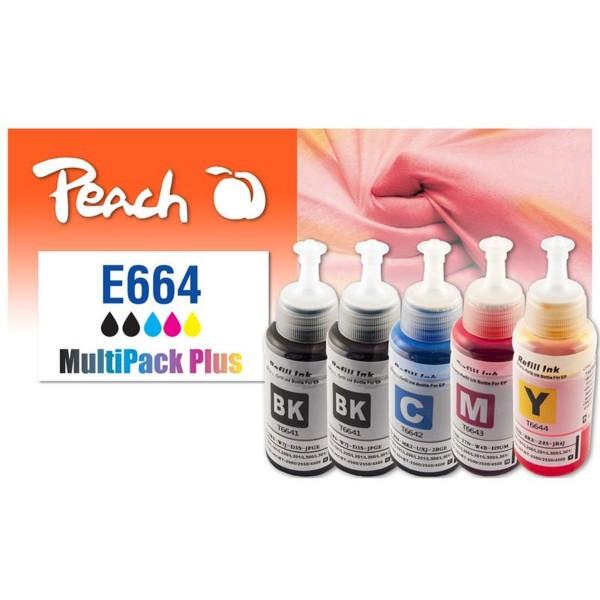 Peach Tinte Canon CISS T664 Multi Pack C, M, Y, BK