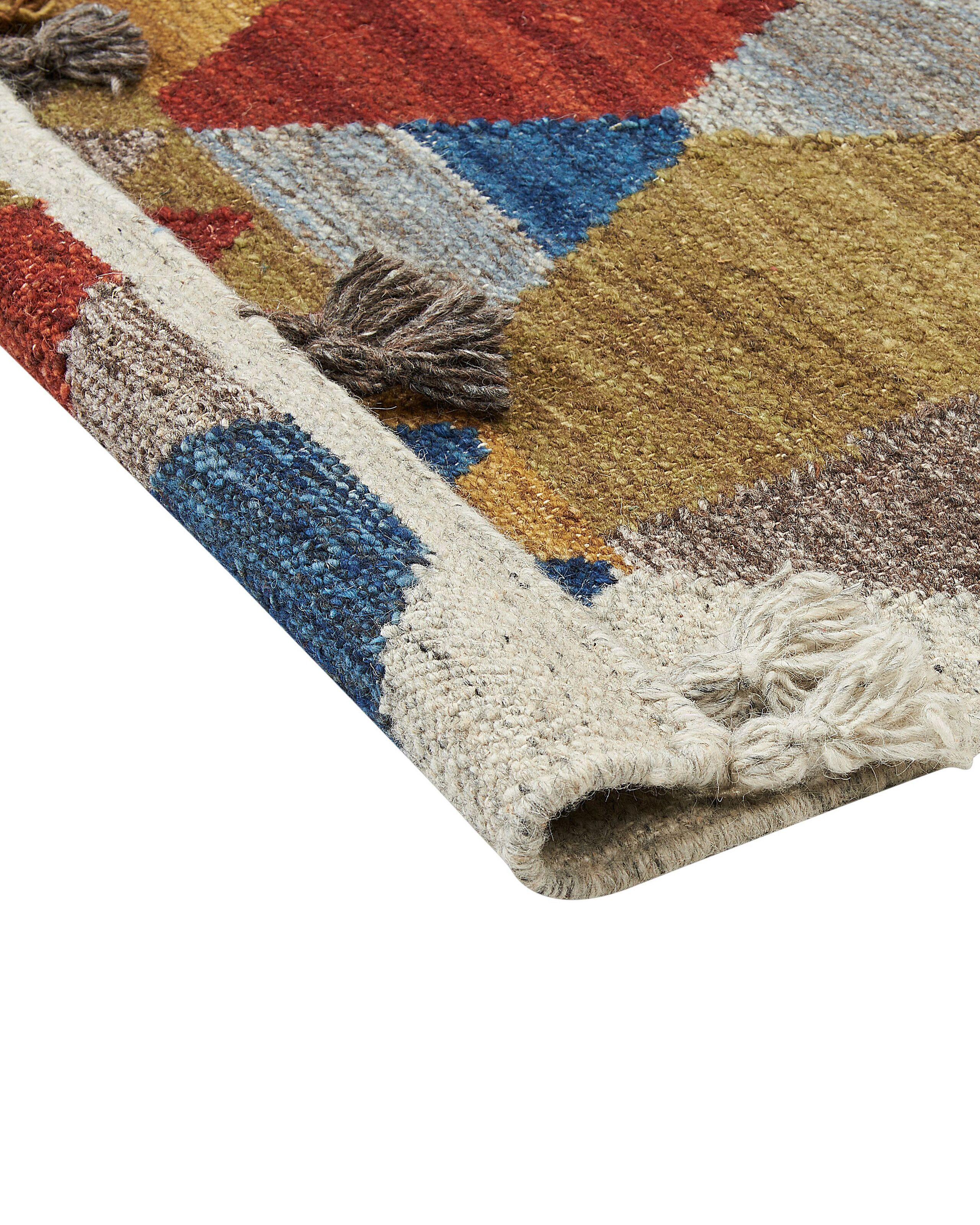 Beliani Teppich aus Wolle Boho ARZAKAN