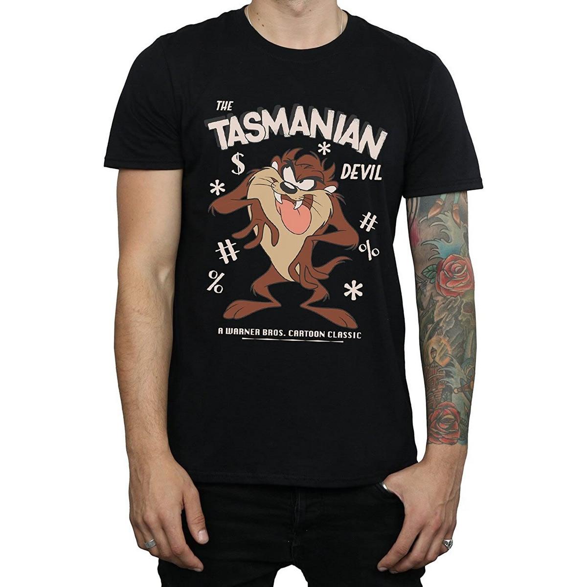 LOONEY TUNES Tasmanian Devil Print Kurzarm T-Shirt