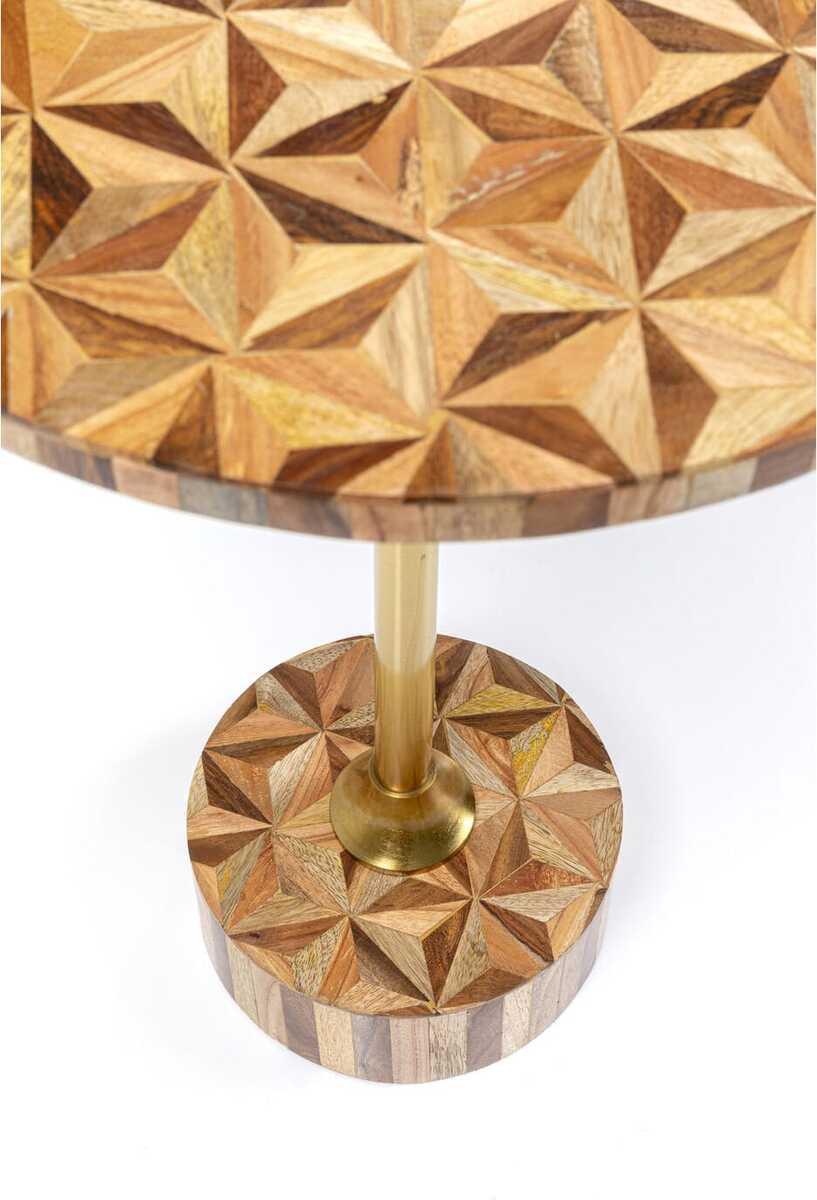 KARE Design Beistelltisch Domero Geo rund 40