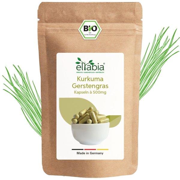 Eltabia Bio Kurkuma Gerstengras Kapseln