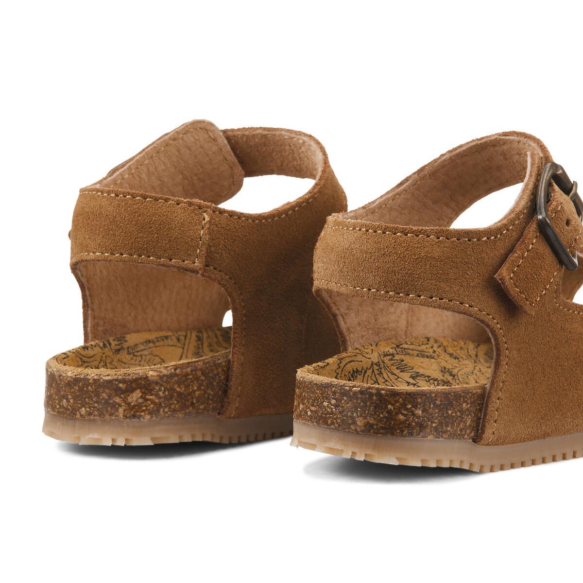 La Redoute Collections Ledersandalen mit Schnalle