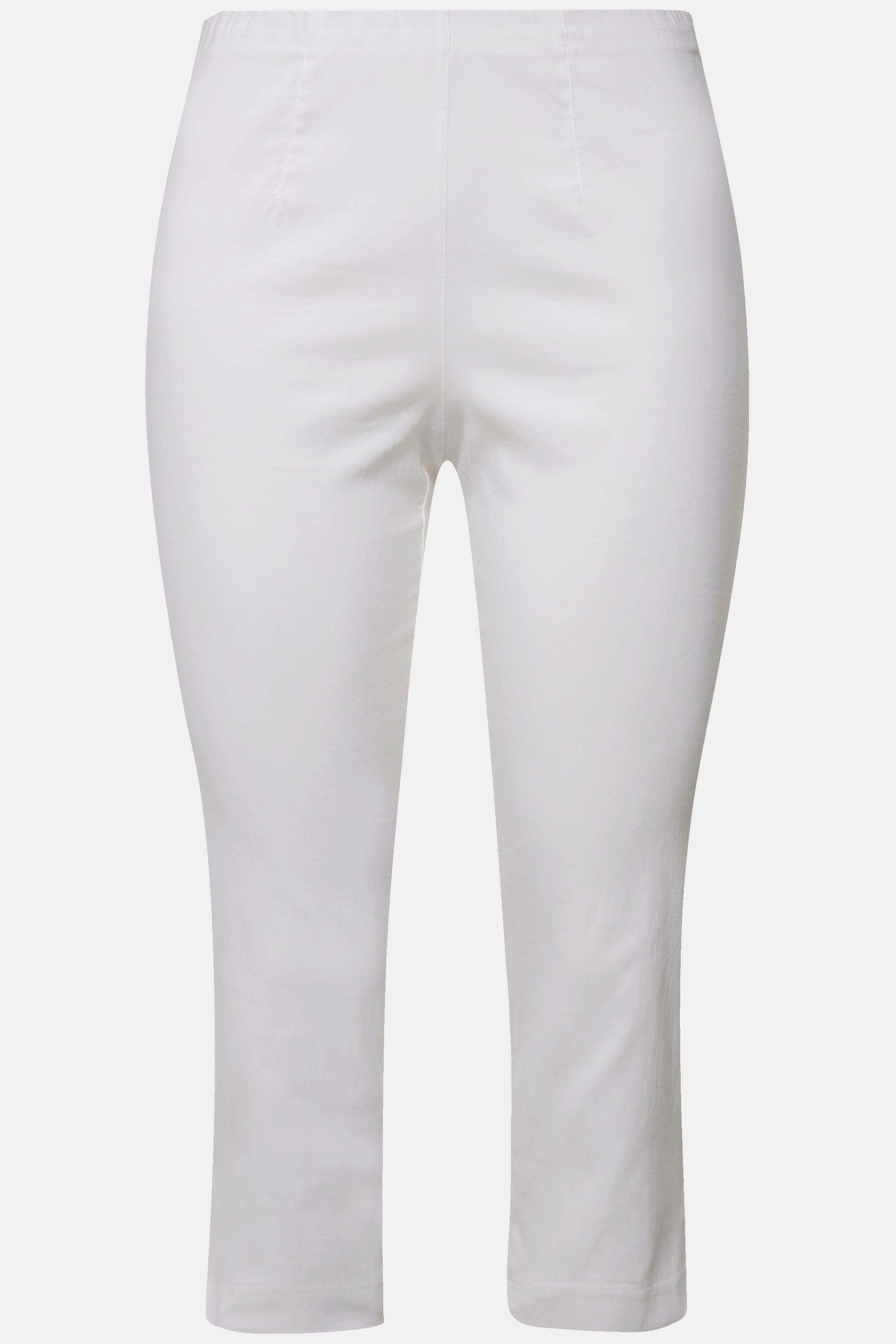 Ulla Popken Bengalinhose wadenlang mit Elastikbund