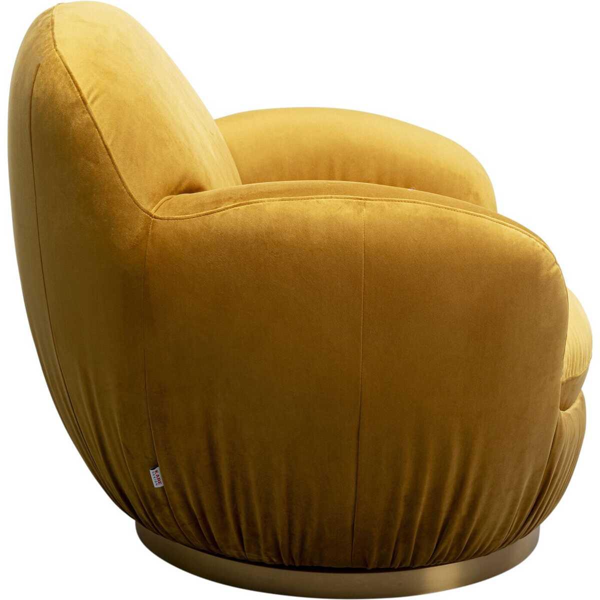 KARE Design Drehsessel Nube gelb