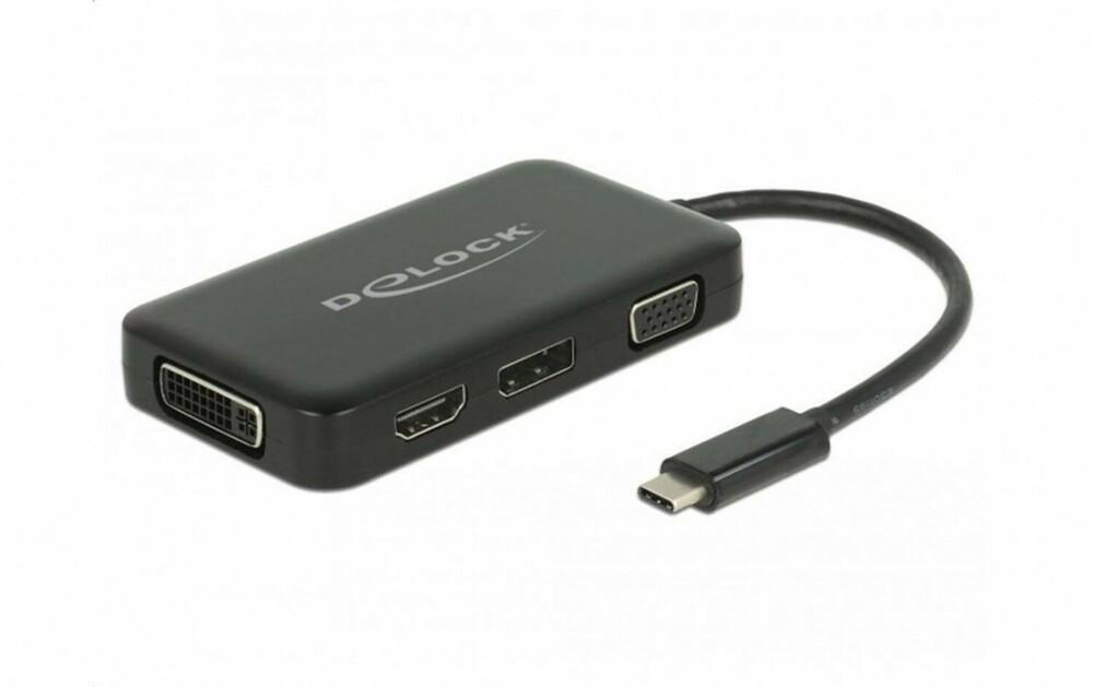 DeLock multiadapter usb-c - dp/dvi-d/hdmi/vga