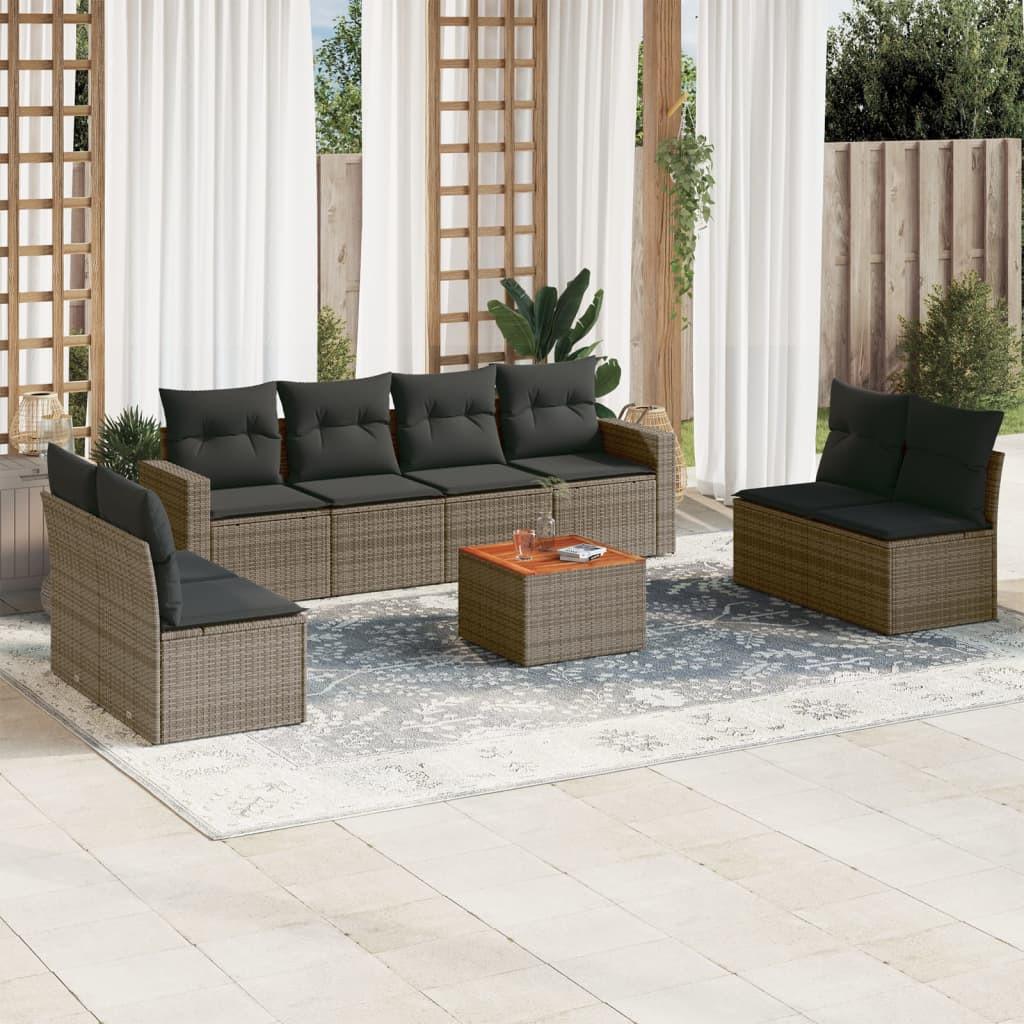 VidaXL Garten sofagarnitur poly-rattan
