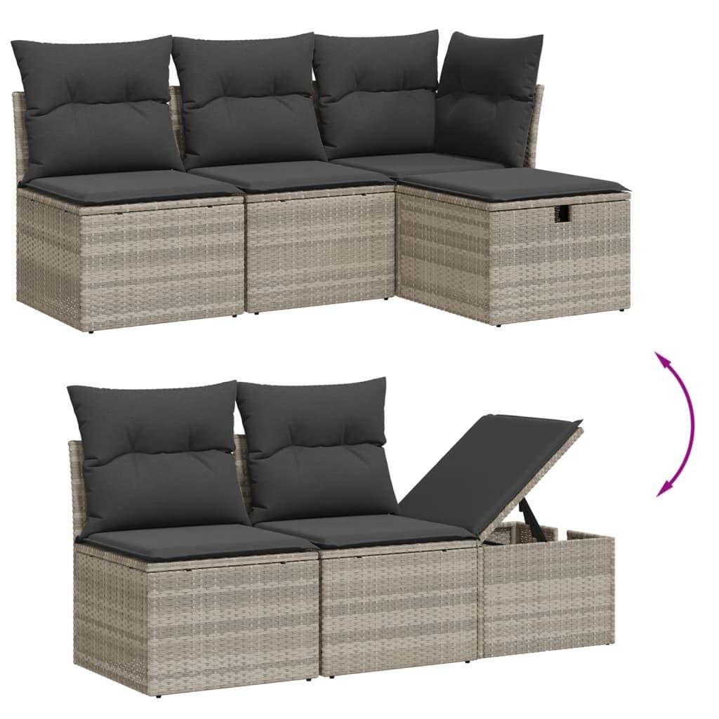 VidaXL Garten sofagarnitur poly-rattan