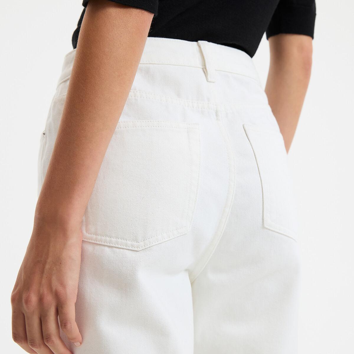 La Redoute Collections High-Waist Straight Leg Jeans
