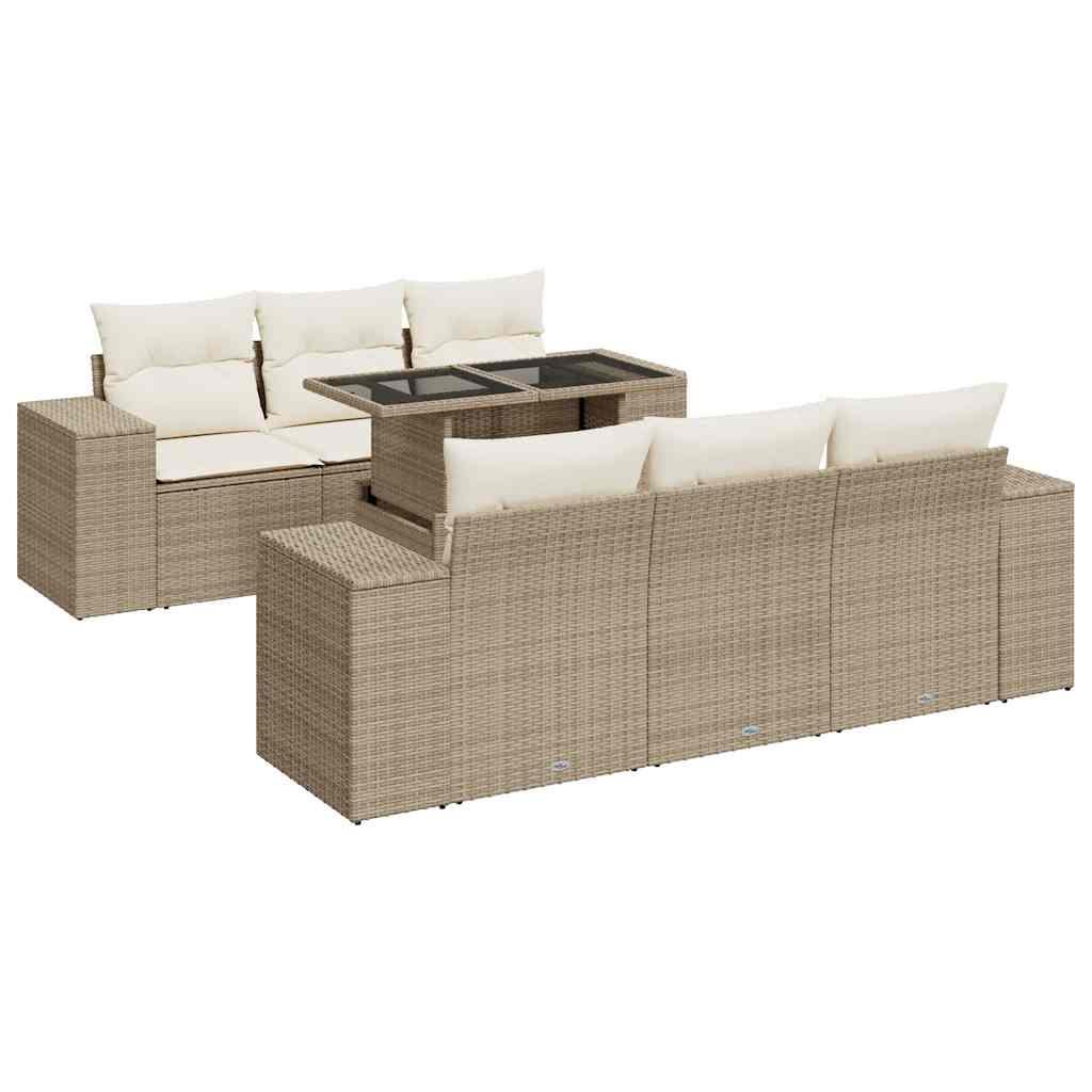 VidaXL Garten sofagarnitur poly-rattan