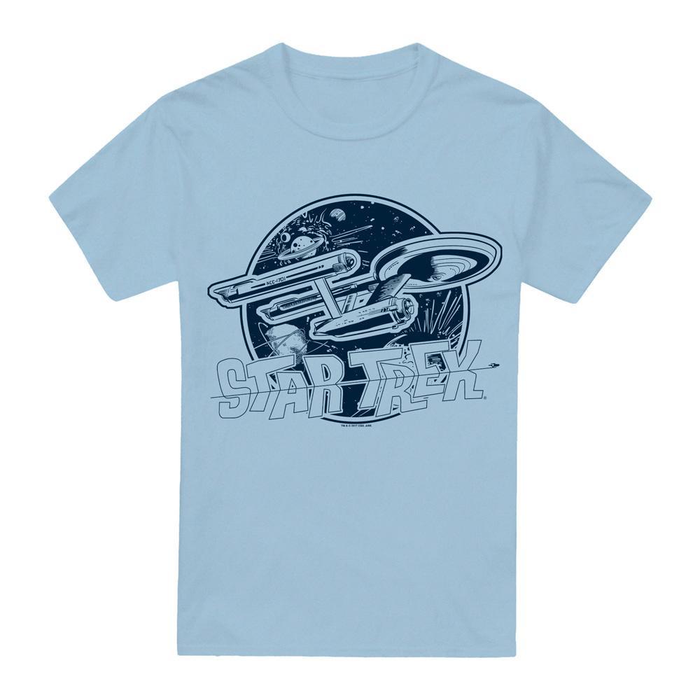 Star Trek Enterprise Bedrucktes Kurzarm T-Shirt