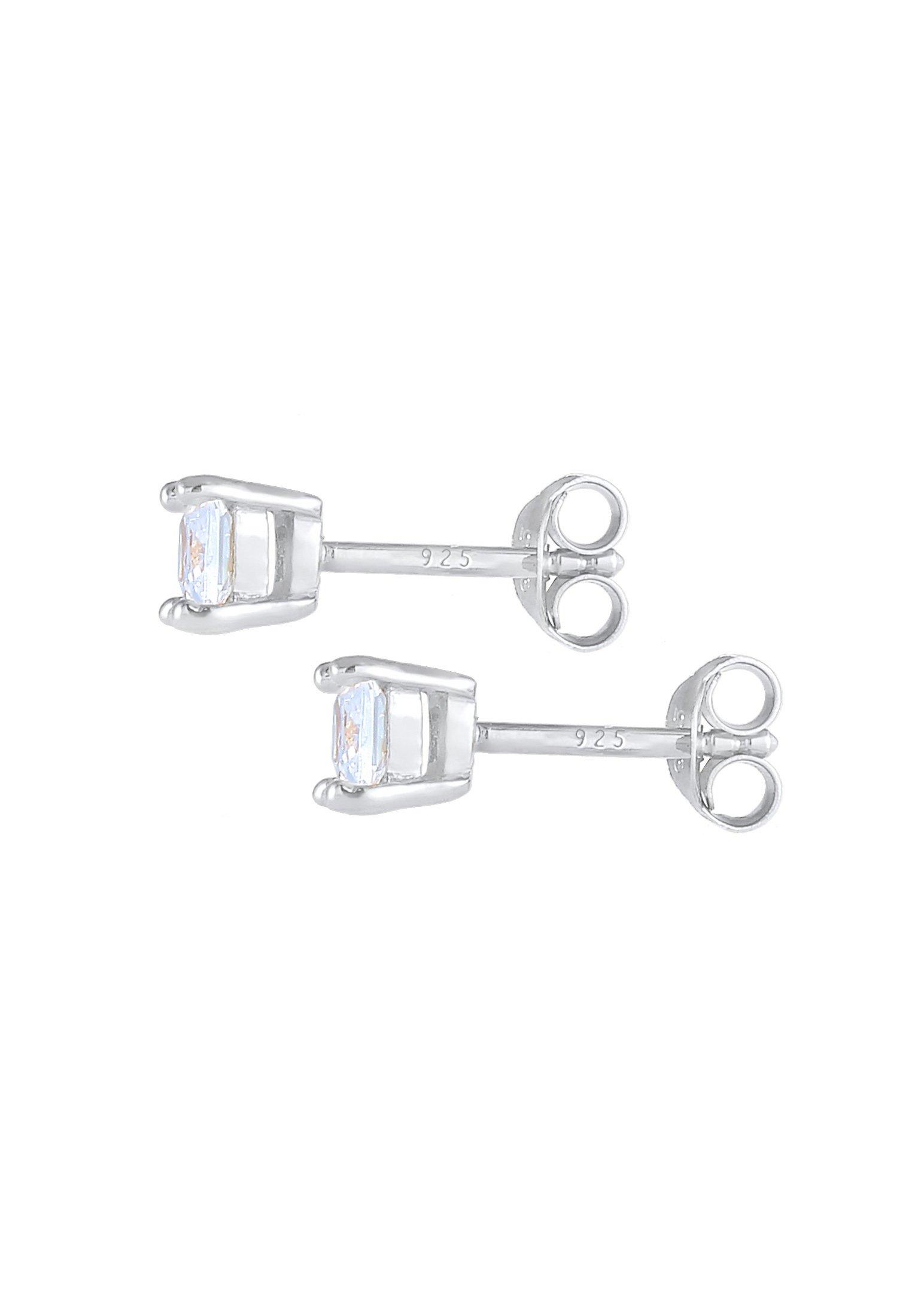 Kuzzoi Ohrringe Ohrstecker Quadrat Zirkonia 925 Sterling Silber