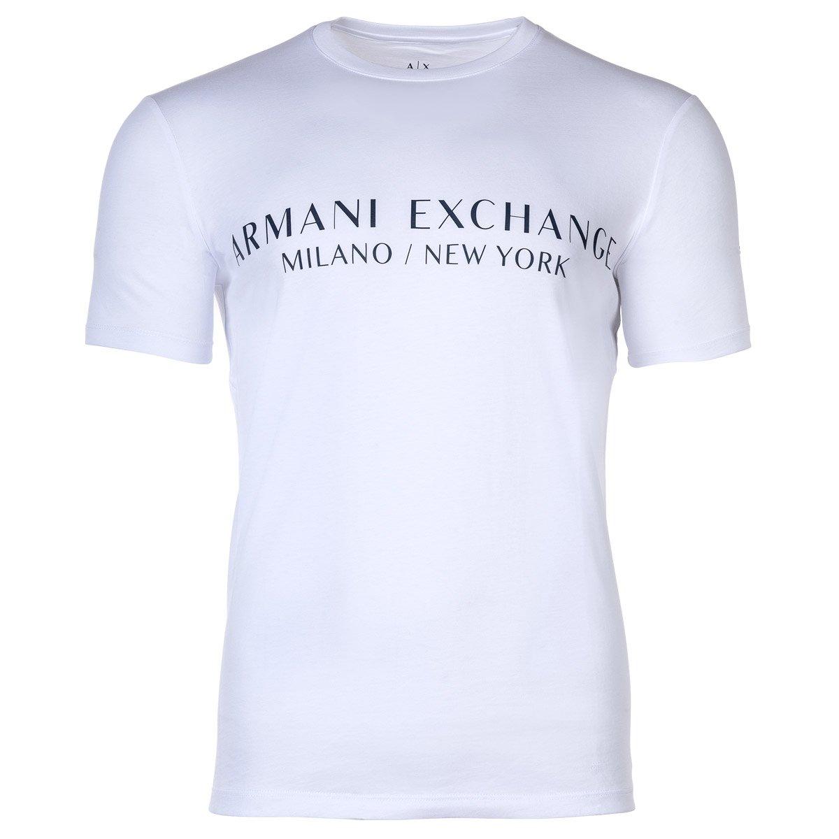 Armani Exchange Sportliches Regular Fit T-Shirt mit Logoprint