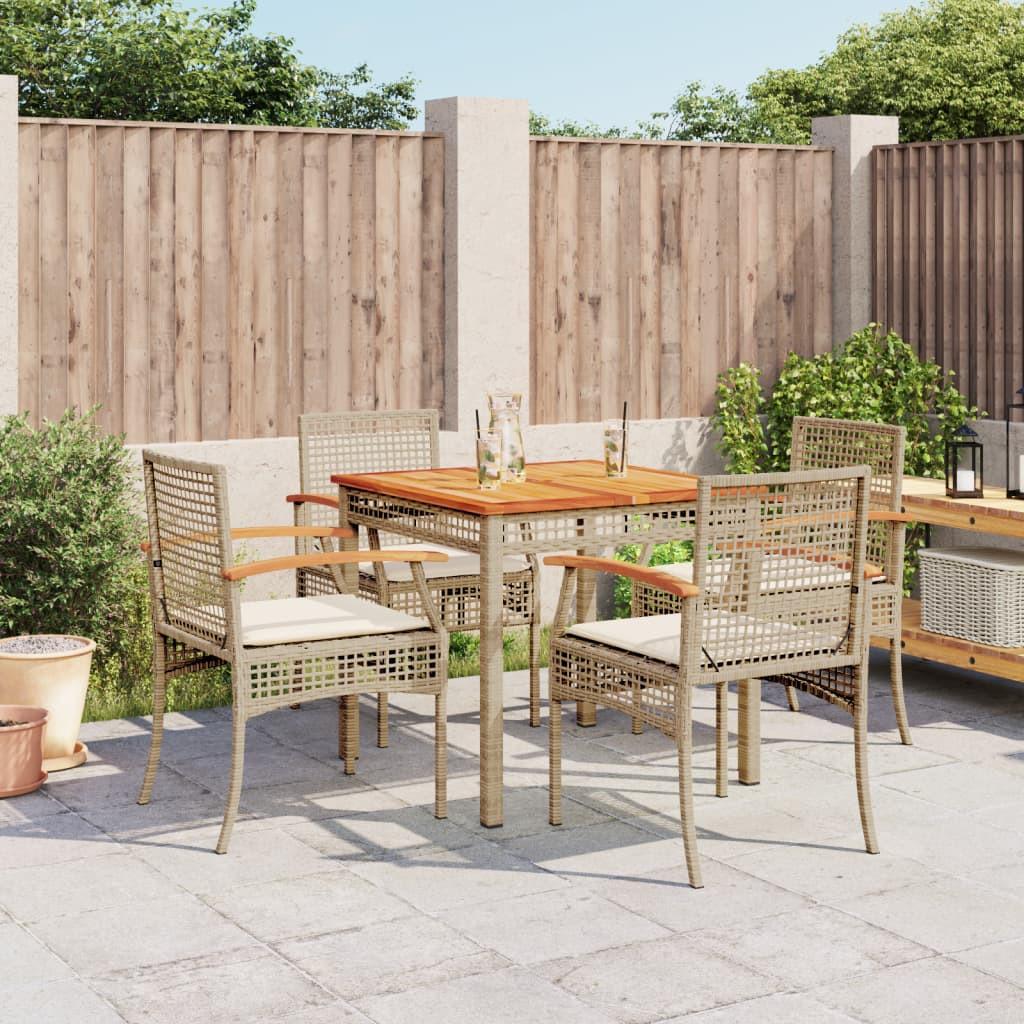 VidaXL Garten essgruppe poly-rattan