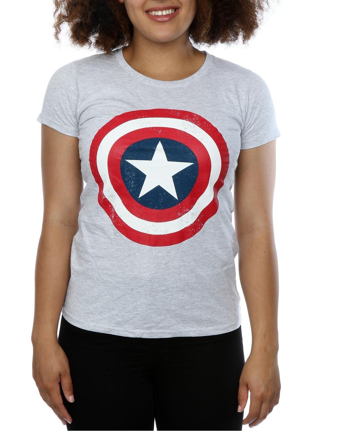 CAPTAIN AMERICA Schild Print T-Shirt