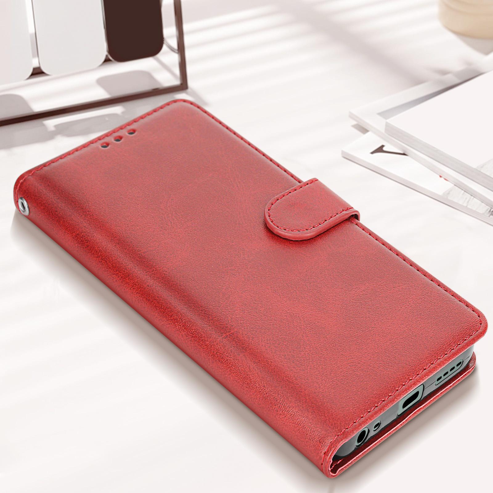 Avizar Klapphülle Realme C67 Dunkelrot