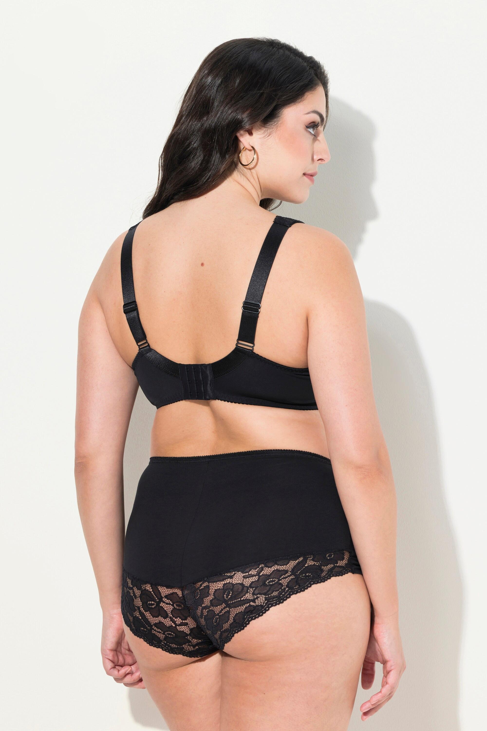 Ulla Popken Bügel-BH, Spitze, breite Träger, Cup B - F