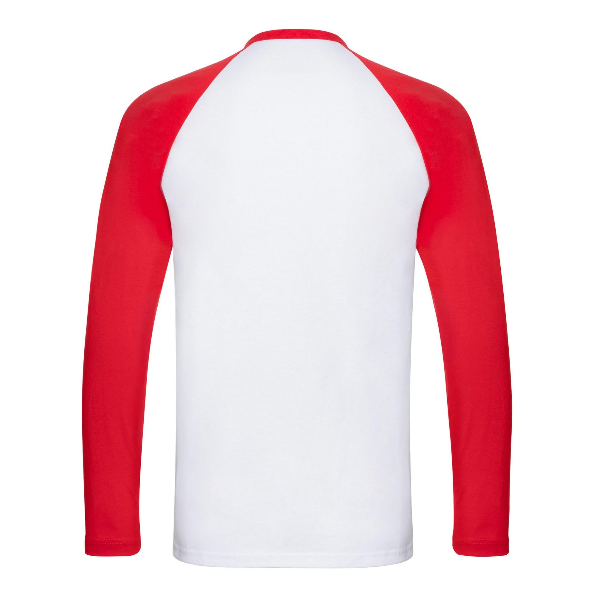 Fruit of the Loom Baseball Langarm T-Shirt