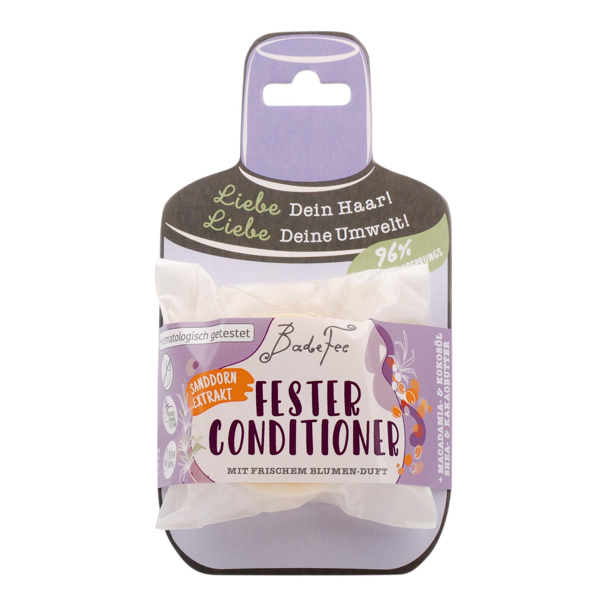 BadeFee Hairlicher, fester Conditioner mit Sanddorn und Rosmarin für jeden Haartyp. Hairlicher, Fester Conditioner mit Sanddorn und Rosmarin Für Jeden Haartyp