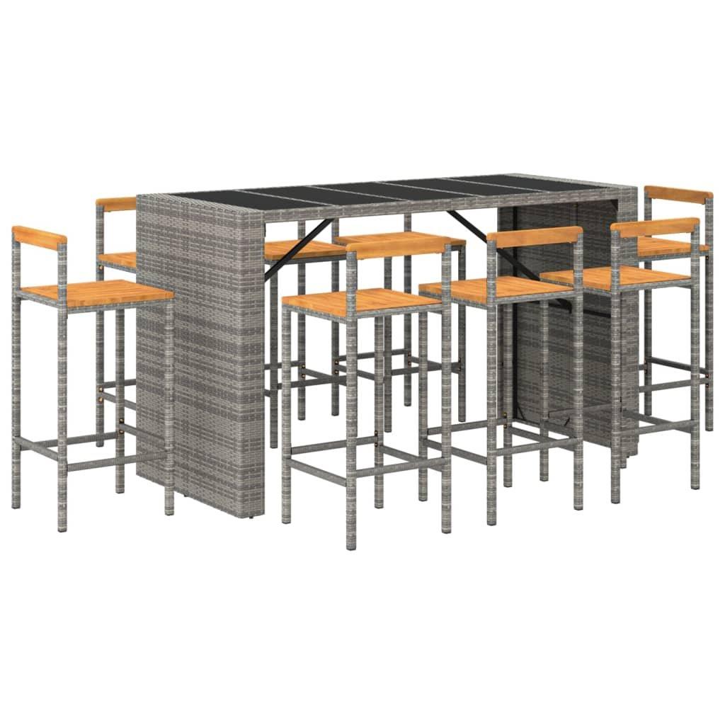 VidaXL Gartenbar set poly-rattan