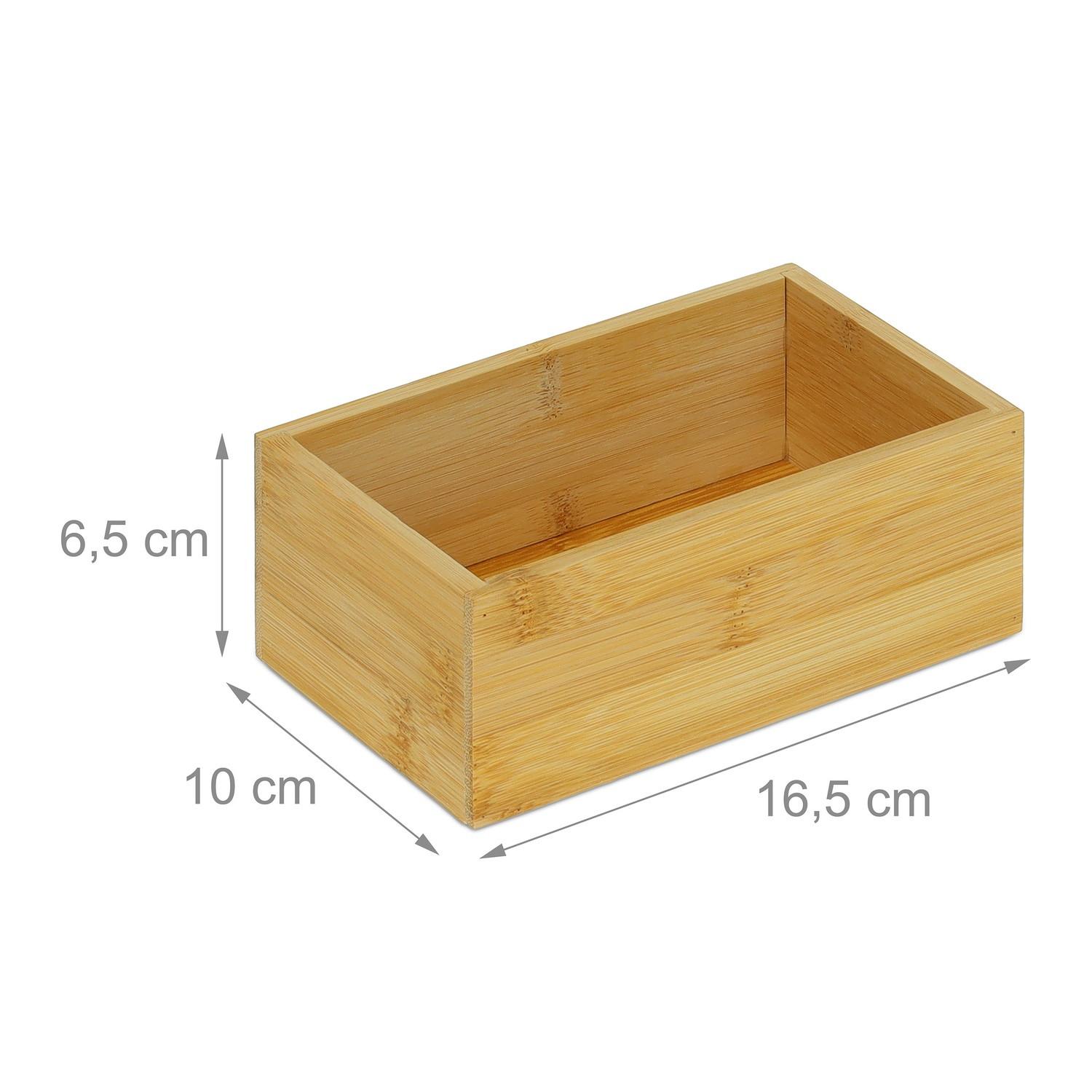 B2X Quaderförmige Box aus Bambus