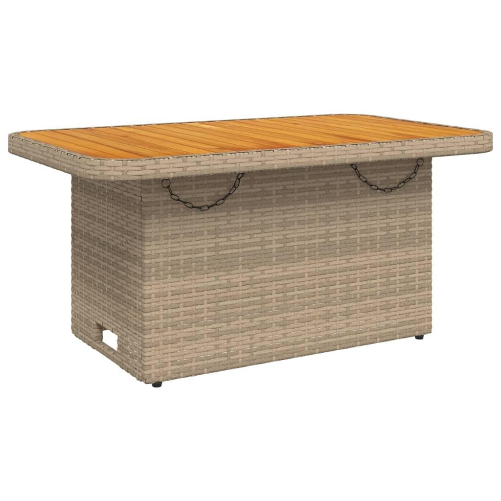 VidaXL Gartentisch poly-rattan