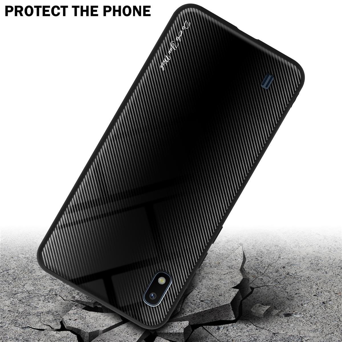 Cadorabo Hülle für Samsung Galaxy A10 M10 Streifen Optik