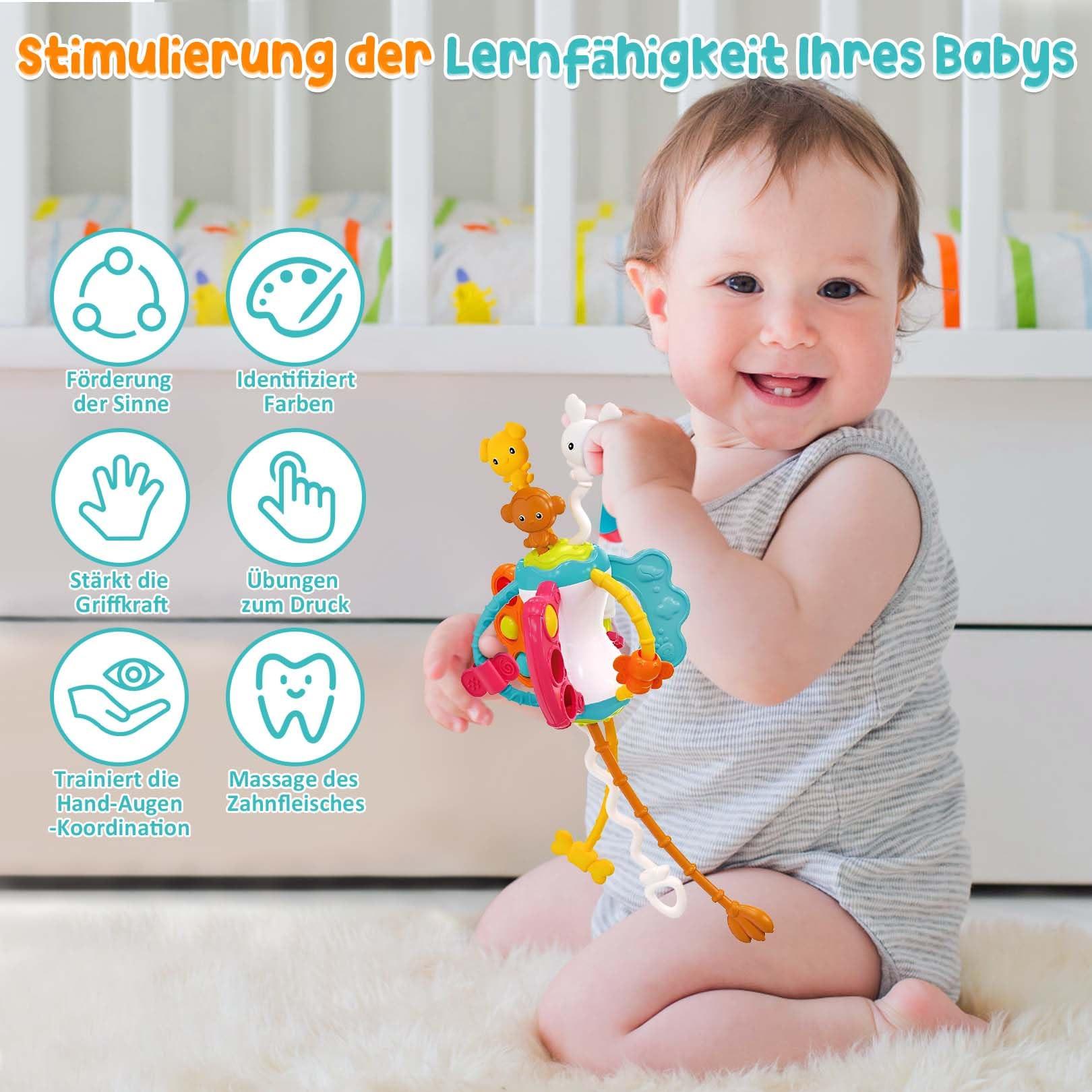 Activity-board Saugnapf Spielzeug Baby 3 Stück sensorische Spinner Spielzeug für Baby Spinnerei Spielzeug