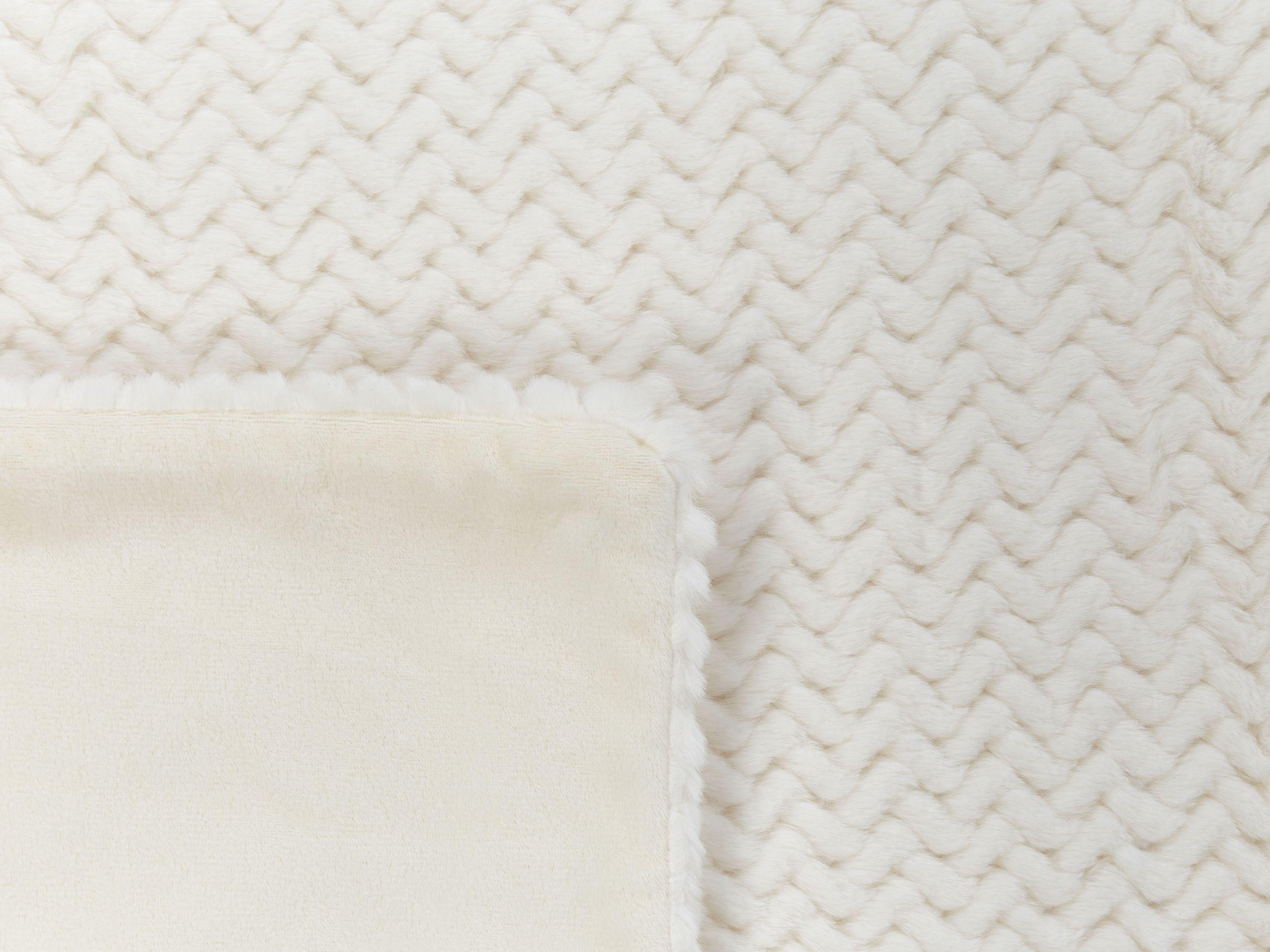 Beliani Tagesdecke aus Webpelz SURMI