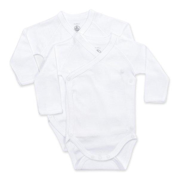 PETIT BATEAU Lot 2 bodies naiss ML 54218 Body, langarm