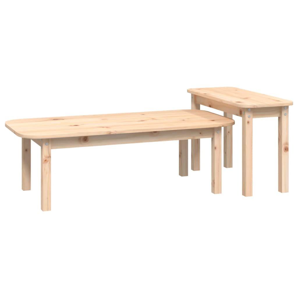 VidaXL Couchtisch-set holz