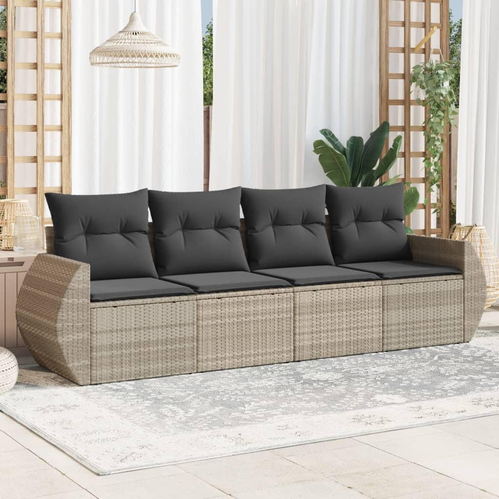 VidaXL Garten sofagarnitur poly-rattan