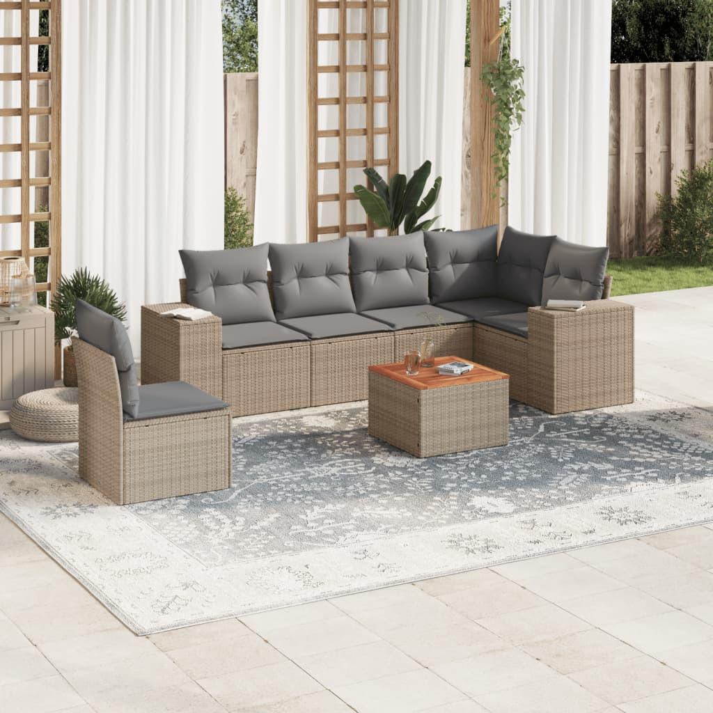 VidaXL Garten sofagarnitur poly-rattan