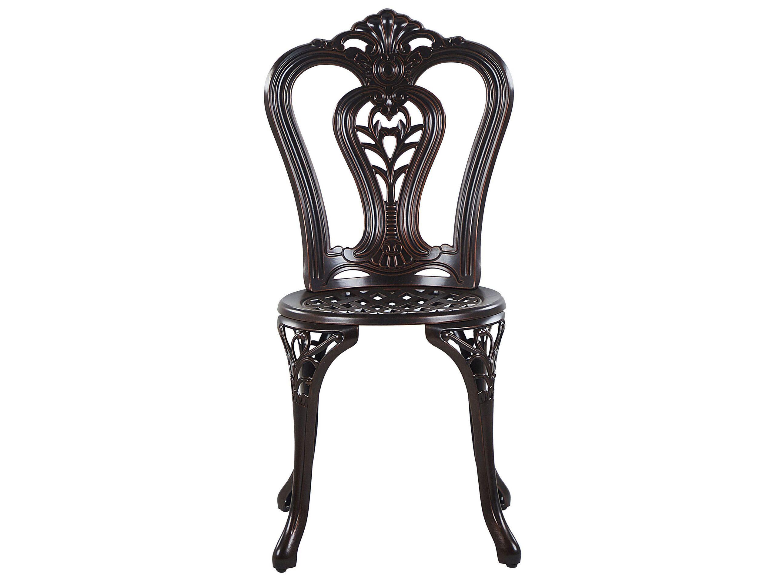 Beliani Bistro Set aus Aluminium Retro BOVINO